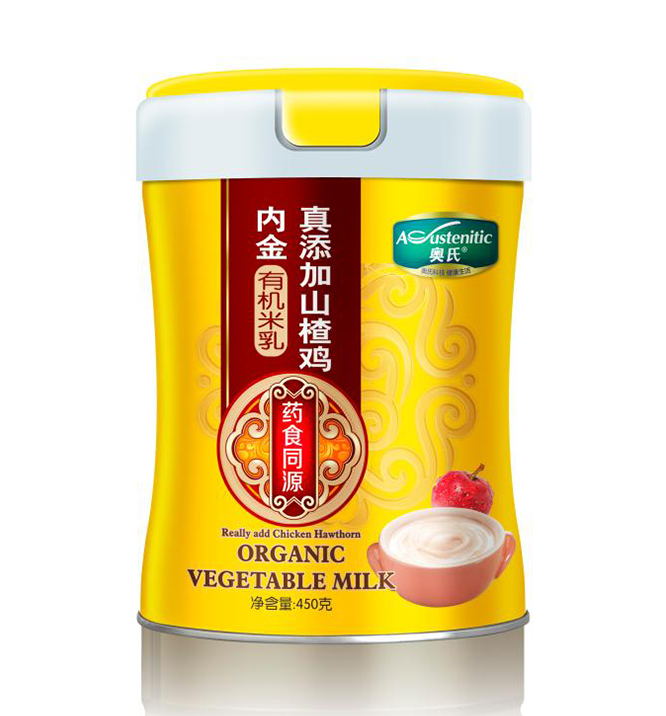 450克真添加山楂雞內(nèi)金有機(jī)米乳