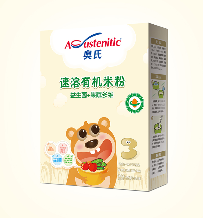 225克果蔬多維速溶有機(jī)米粉